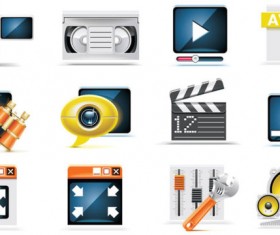 Science and technology Product Icons set 02 vector