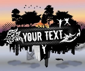 Abstract Landscape Vector