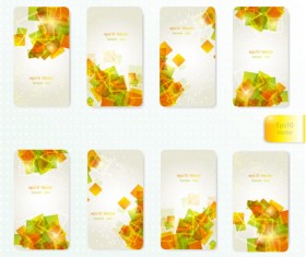 Dynamic Brilliant Card background vector 01