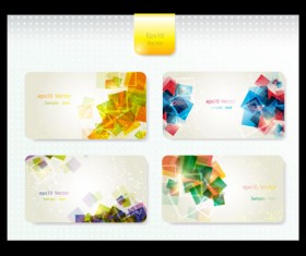 Dynamic Brilliant Card background vector 02