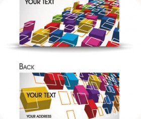 Dynamic Brilliant Card background vector 04