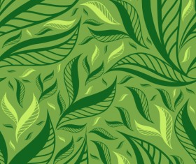 Green Leaf background vector 01