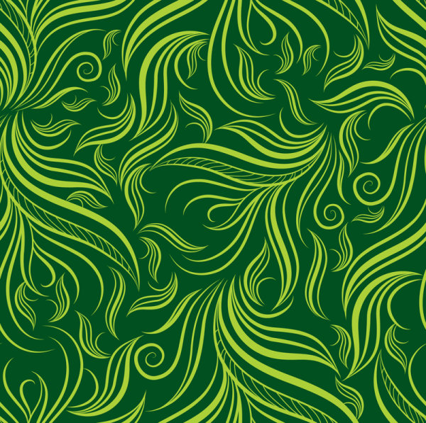 Green Leaf background vector 02