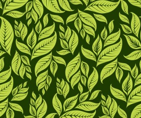 Green Leaf background vector 03