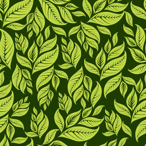 Green Leaf background vector 03 free download