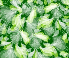Green Leaf background vector 04
