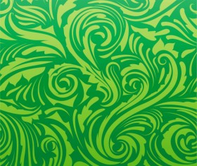 Green Leaf background vector 05