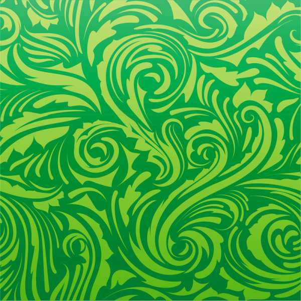 Green Leaf background vector 05