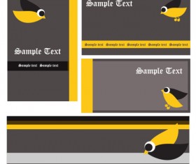 Cartoon Business template background vector 02