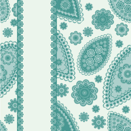 Fine decorative patterns background 01 vector