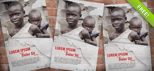 Non-Profit - Charity Poster free PSD Template