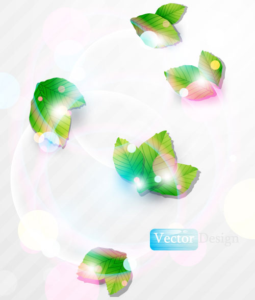 Halation leaf background 01 vector