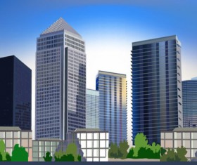 Business Buildings Design vector 01