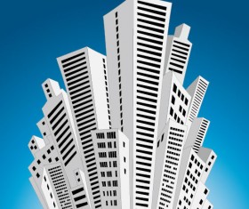 Business Buildings Design vector 02