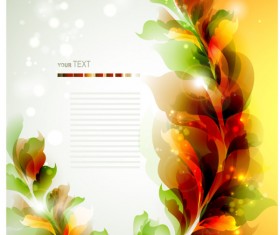free vector Halation with Flowers background 02