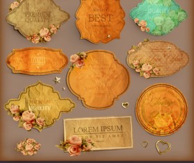 European style Exquisite Retro Label 01 free vector
