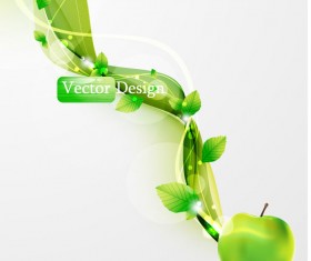 Halation leaf background 05 vector