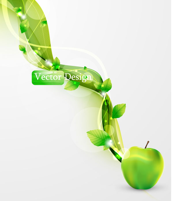Halation leaf background 05 vector