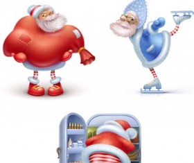 Happy Santas free icons