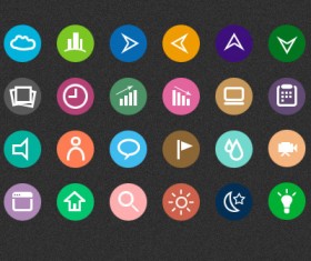 Flat useful web Icons 
