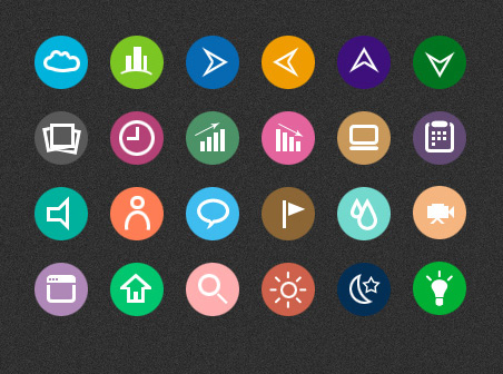 Flat useful web Icons 