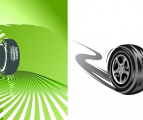 Running Tire vector