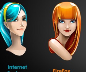 Girls Avatar icons