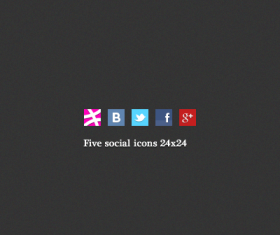 Five social icons