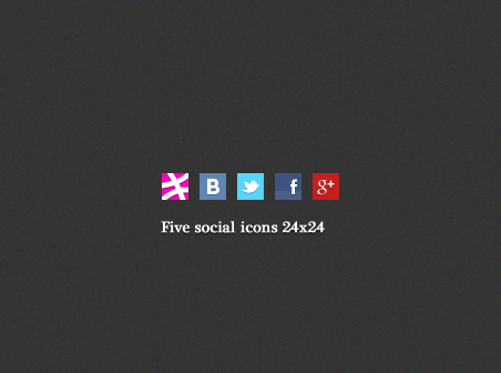 Five social icons