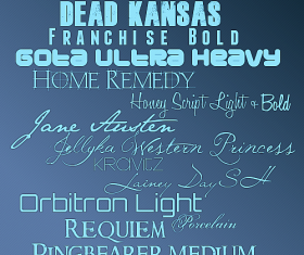 Commonly used Simple font - 25 kind 
