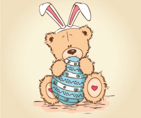 free vector Cute cartoon Little Bear 04