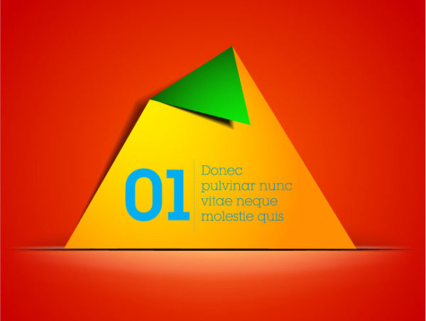 free vector color Origami 04