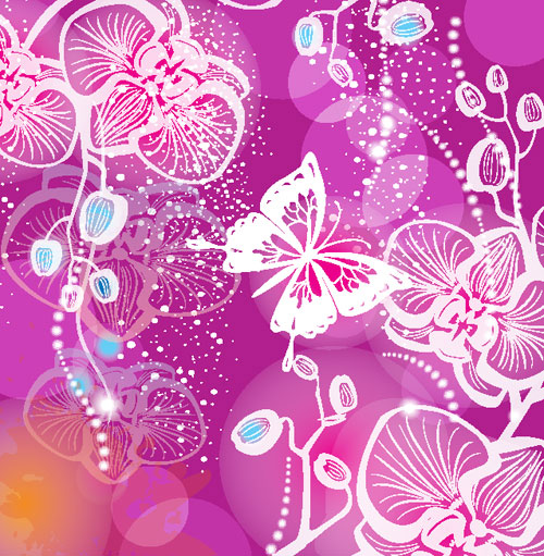 Abstract Flower free vector 01