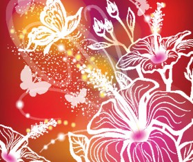 Abstract Flower free vector 02
