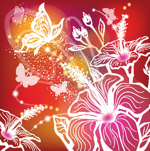 Abstract Flower free vector 02