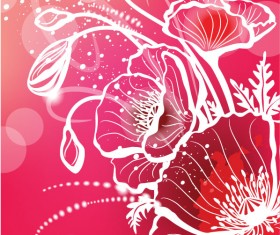 Abstract Flower free vector 06