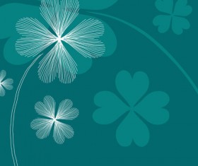 Lines of flowers background free vector 01
