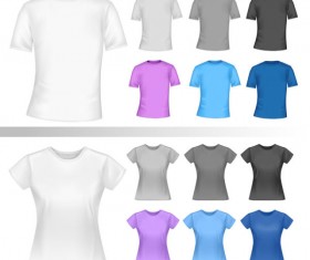 Exquisite T-shirt template free vector 03