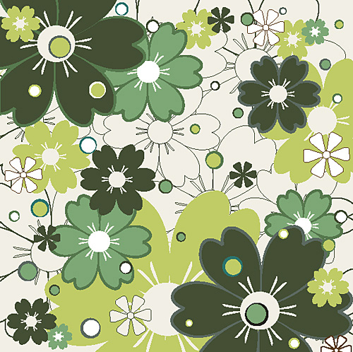 Flower vector pattern 01