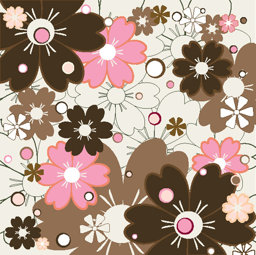 Flower vector pattern 02