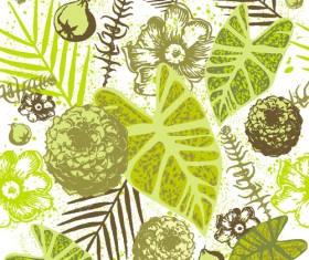 Flower vector pattern 04