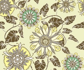 Flower vector pattern 05