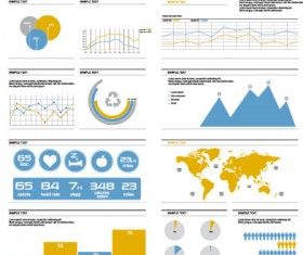 Business Information Data chart vector 01