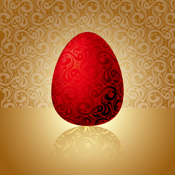 Set free vector Color Egg background 02