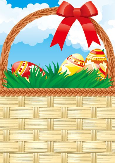 Set free vector Color Egg background 05