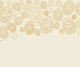 Egg shaped Decorative pattern background vector