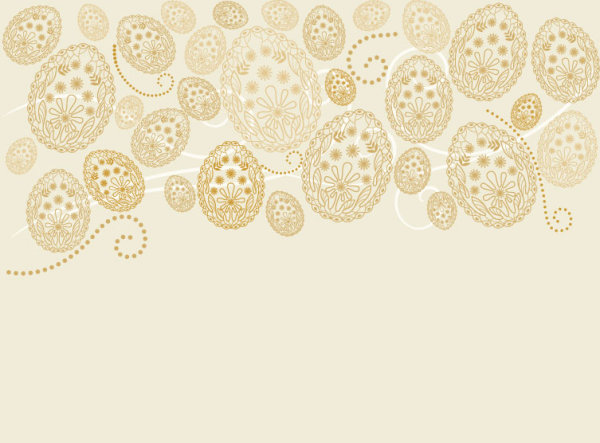 Egg shaped Decorative pattern background vector