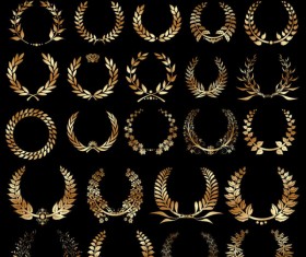 Circular Garland vector 01