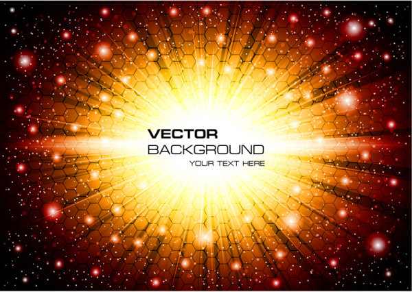 Brilliant Luminous background free vector 01