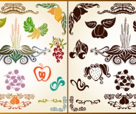 color Decorative pattern free vector 01